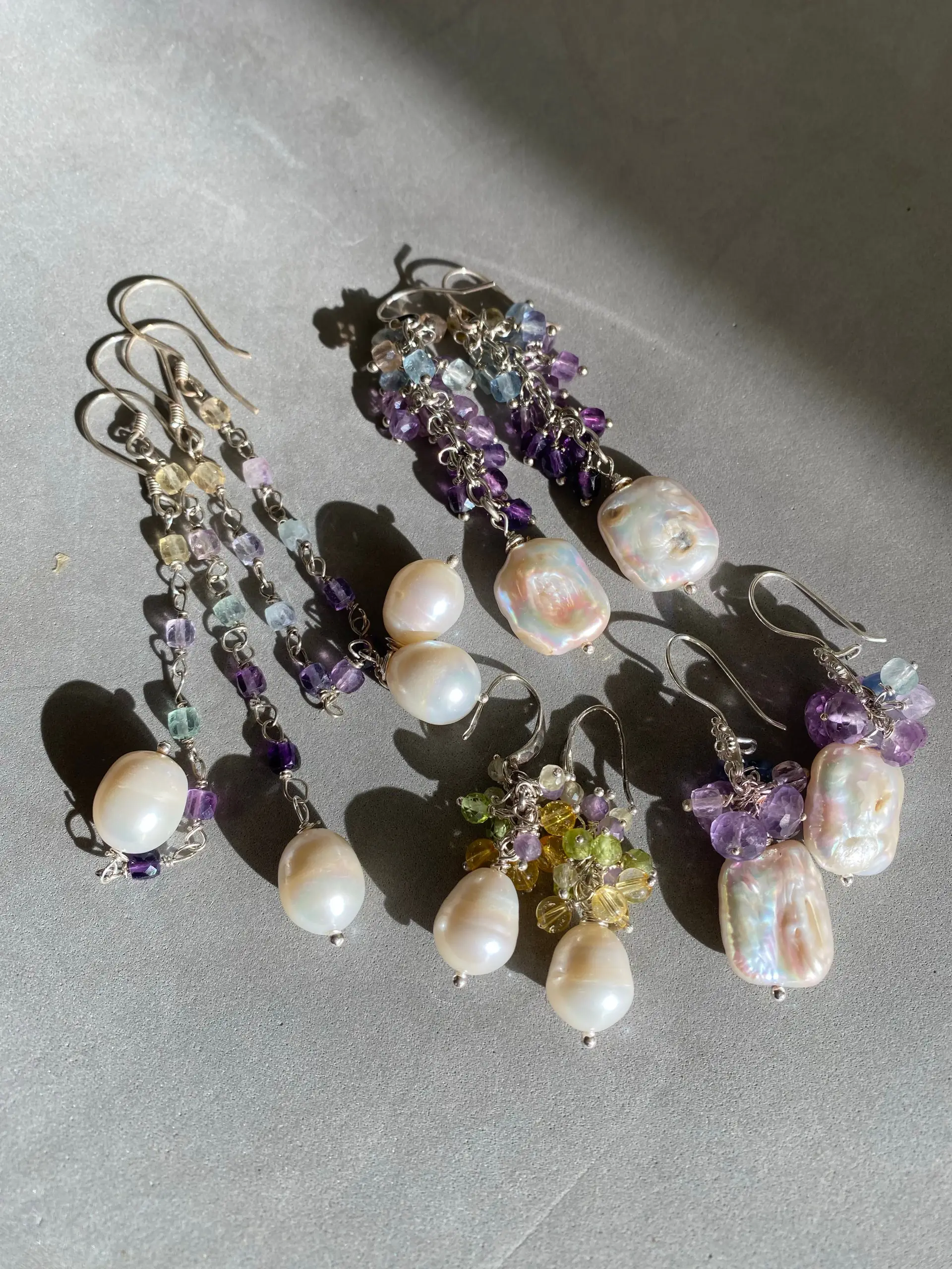 Frost Pearl Drop Earrings